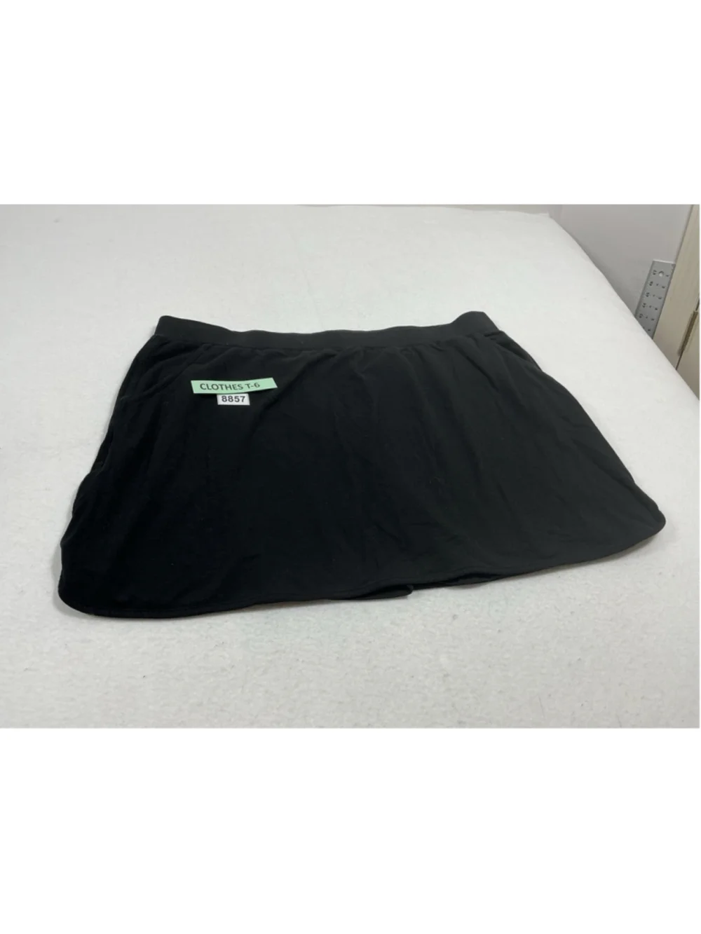 Womans Excellent D & Co Pullon Skort 3X Black Elastic Waist Band